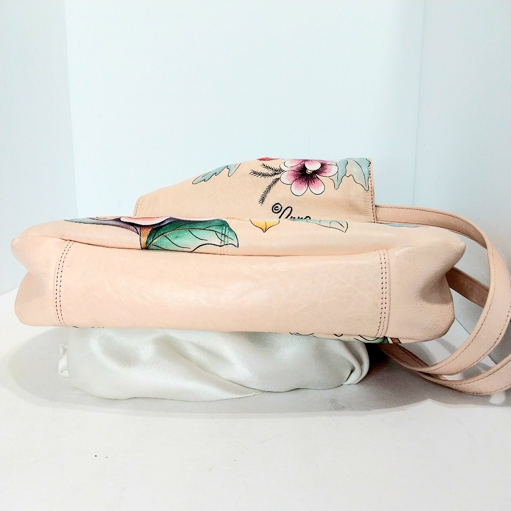 Anna‎ by Anuschka Hand-Painted, Birds and flowers Tassel Front Crossbag Bag - Picture 5 of 9